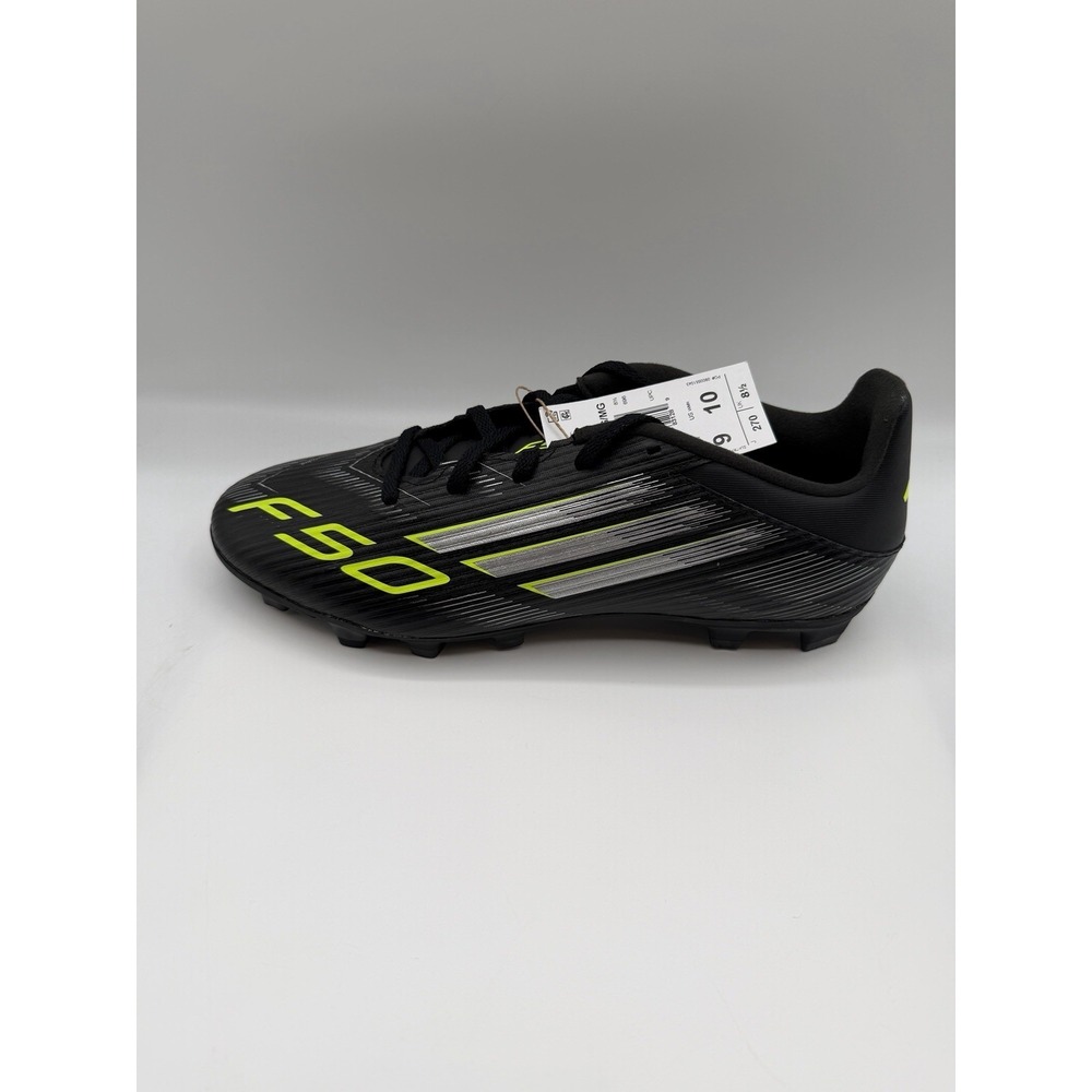 adidas F50 Club FG/MG Soccer Cleats, Men's 9, Women's 10, Black Multi, NIB